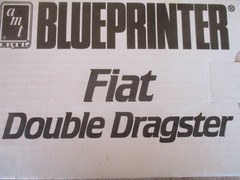 Fiat Double Dragster 1:25 DOUBLE Kit 2 complete KITS BluePrinter AMT #8605PO