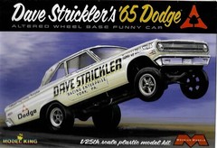 Moebius 2741 Dave Strickler’s ’65 Dodge Altered Wheel Base F/C 1/25 model kit
