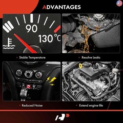 A-Premium Engine Coolant Thermostat Housing Assembly with O-ring Compatible