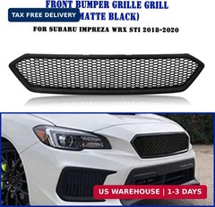 Car Front Bumper Upper Grille For Subaru Impreza WRX STI 2018-2021 Matte Black G