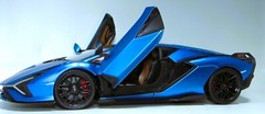 Lamborghini 1:18Race Car12Custom Built Concept Metal Body Model Carousel BLUE 24