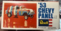 Revell H1219 1953 Chevy Sedan Delivery Gasser Panel 1970 Vintage KIT 1/25 McM