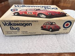 Entex Volkswagen Bug 1/32 Scale Snap Together Unbult