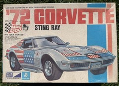 Vintage MPC 500 1972 General Mills Chevrolet Corvette Sting Ray Toy Model Kit