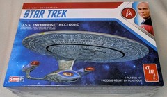 SKILL 2 MODEL KIT U.S.S. ENTERPRISE NCC-1701-D “STAR TREK” 1/2500 AMT AMT1126 M