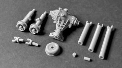 MERCEDES 300SL GULLWING W198 engine 3D print 1:8 1:12 1:18 1:24 1:32 1:35 scale