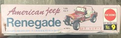 Vtg NICHIMO Jeep Renegade CJ-7 4×4 1:20 Model Kit MC-2033 No. 9 American Jeep
