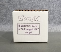 VROOM 1/43 Scale Model Kit Bizzarrini P538S No. 10 Pesage LeMans 1967