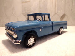 1963 Chevrolet Apache Pickup BLUE Dealership Promo No Original Box But REAL NICE