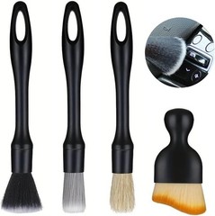 Car Detailing Brush Set, 4PCS Ultra Soft Detail Brushes for Interior & Exterior