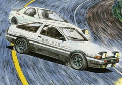 FUJIMI 1/24 Initial D Series No.001 TRUENO 1600GT APEX AE86 TAKUMI FUJIWARA KIT