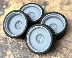 Resin 24-Scale Inch Smoothie model car wheels/tires, 1/24 1/25, Detroit Wheels