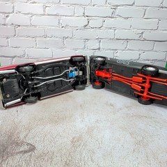 Lot 2 Built 1963 Ford Galaxie & Black Lee Charger Model Cars 1/25