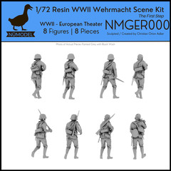 NUMODEL NMGER000 | 1/72 Resin WWII German Wehrmacht Soldier Scene Kit FirstStep