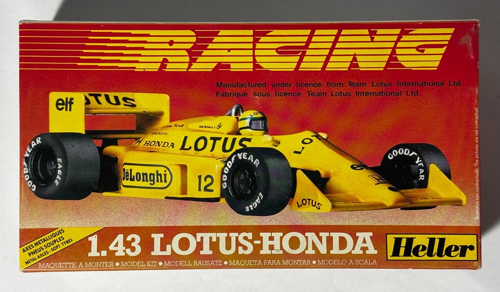 Heller #80102 1/43 Scale Lotus-Honda Racing Lotus 99T Formula 1 Car – VTG 1988