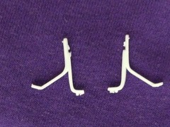 1948 Ford Coupe FRONT BUMPER BRACKETS from Revell 1:25 Model Kit 48