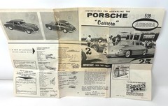 Vintage Aurora Porsche Carrera 1/32 Model Kit No. 539-50 INCOMPLETE Parts Only 1