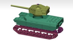 1/35 LeSinn Kit Unpainted WW2 Japanese Army Type 4 Heavy Tank (14cm 50 caliber)