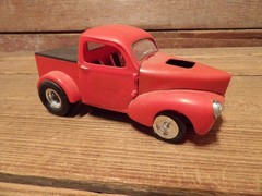 Vintage Revell Monogram 1940’s Willys Pickup Plastic Model Kit – Junkyard Parts!