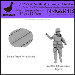 NUMODEL NMGER413 | 1/72 Resin WWII Sanitatspanzer I Ausf A Light Ambulance Tank