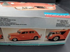 Monogram Fat Fendered 37 Ford Street Rod 1987 Partially Built Kit #2757