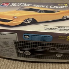 AMT 1957 Chevy Bel Air Sport Coupe 1/25 Scale Model Kit 6563 No Manual