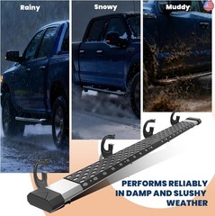 6 inches Running Boards Side Step Compatible for 19-24 Chevy Silverado/GMC