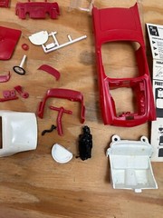 1979 Vintage AMT ’57 T-BIRD From Tv Series VEGAS #3105 1:25 Partially Built