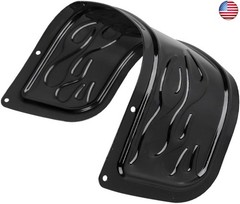 Front Lower Fender Skirt Trim, Flame Style Front Fender Trim Skirt, 2014-2022