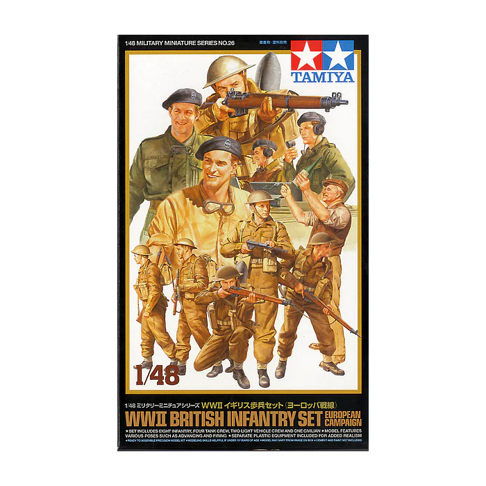 Tamiya 1/48 British Infantry Set European Campaign (15) 32526