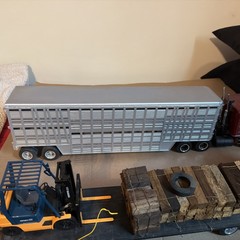 Mack Peterbilt 359 Kenworth GMC Custom Tractor Trailer Large Lot 1:25 Forklift