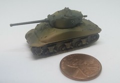 Takara 1/144 World Tank Museum 1. US M4 Sherman. In camouflage. (#6)