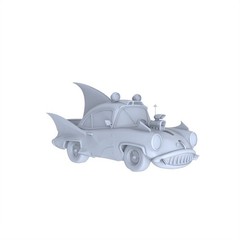 1/150 MRY-SFW LYTA141 Unpainted Batwing Vintage Car Kit, Fantasy City Diorama