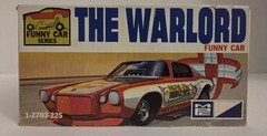 RARE VTG MPC WARLORD CHEVY CAMARO FUNNY CAR # 1-2703-225 ISSUED 1972 COMPLETE