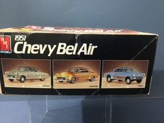Pair of AMT ’51 Chevys. 1 Convert. Factory sealed 1 Sedan open box 608,6607