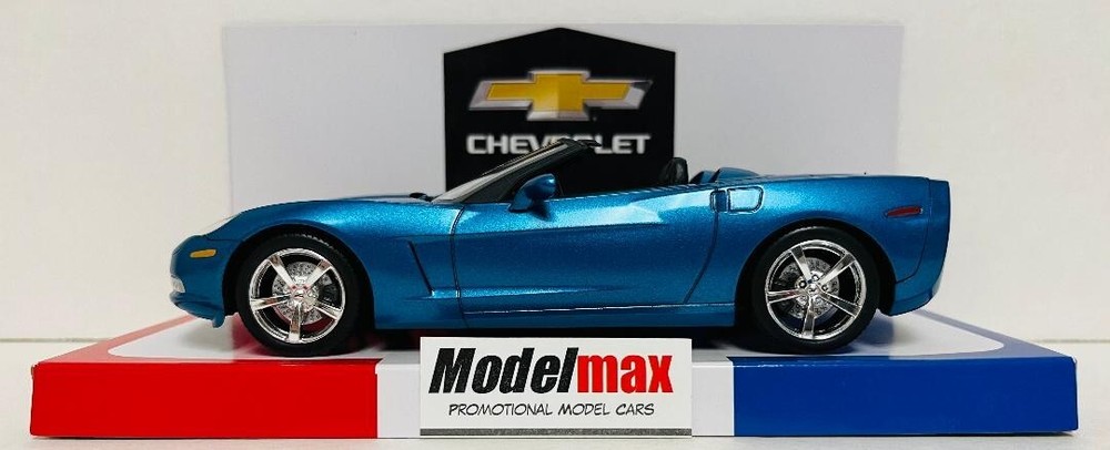 New Original 2011 Corvette C6 Convertible Promo Model Jetstream Blue MODELMAX