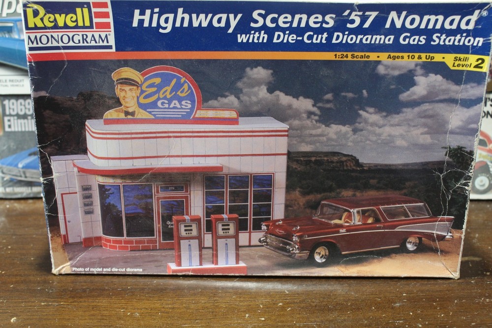 Monogram 57 Chevy Nomad Sealed Inside. Does Not Include Gas Station 1/24