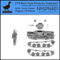 NUMODEL NMJPN401| 1/72 Resin WWII IJN Type 95 Ha-Go Light Tank “Indonesia” Model
