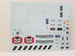 1963 Ford F-100 DECAL SHEET from AMT 1:25 Model Kit 63 F100 DECALS