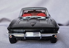 1963 C2 CORVETTE STINGRAY SPLIT WINDOW COUPE PROMO MODEL BLACK 1:25 SCALE