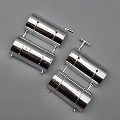 AMT 1/25 Kenworth T600A Parts Kit Bash Chrome Fuel Tanks Scratched