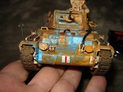 Built 4 Defiance Tank w/Driver 6-3/4 inches long Well Built & Painted Excellent