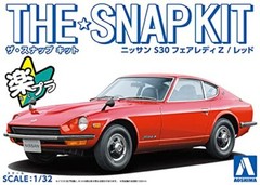 Aoshima 1/32 The Snap Kit Series Nissan S30 Fairlady Z Red Plastic Model 13-B