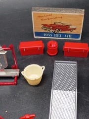 Vintage Model Car Auto Shop 1/24-1/25 Plastic Model Lot Tools Engines Lot Set