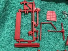 1 25 scale model parts Little Red Wagon Rear End And More Lot Only