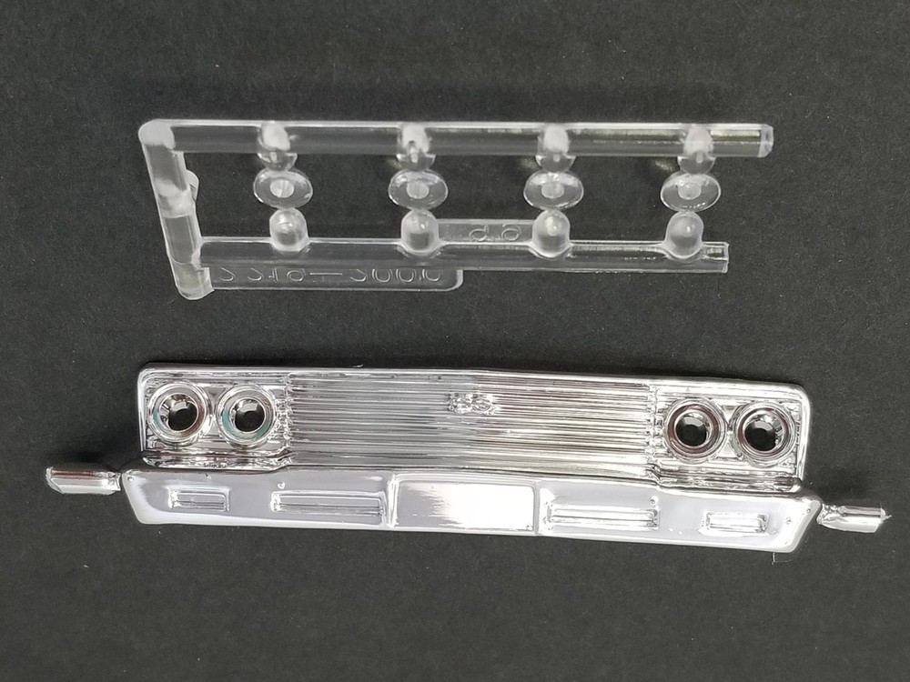 1966 Malibu FRONT BUMPER GRILL HEADLIGHTS from Revell Monogram 1:24 Model Kit 66