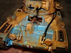 Built 4 Defiance Tank w/Driver 6-3/4 inches long Well Built & Painted Excellent