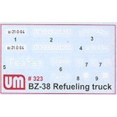 UNIMODELS UM 323 Plastic scale models kit Scale 1:72 BZ-38 refuel truck