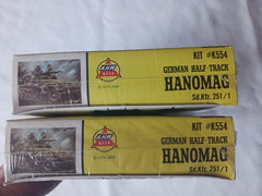 German Half-Track Hanomag Sd.Kfz. 251/1 Sealed Model Kit 1974 Armor ANH Kits (2)