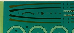 57 1957 Ford Del Rio Ranch Wagon 1/25 Decal Sheet Dash Gagues Whitewalls Emblems